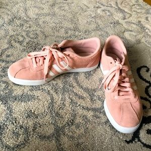 Light Pink Suede Adidas Shoes